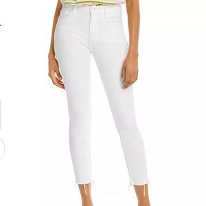 MOTHER Looker High-Rise Skinny Ankle Jeans in Fair